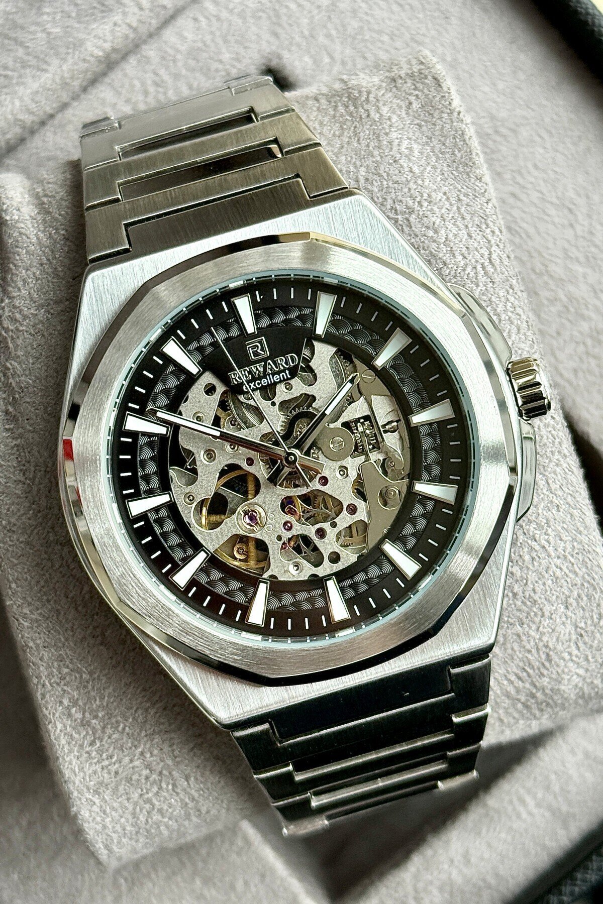 RD314013MG Çelik Kordonlu Otomatik Erkek Kol Saati