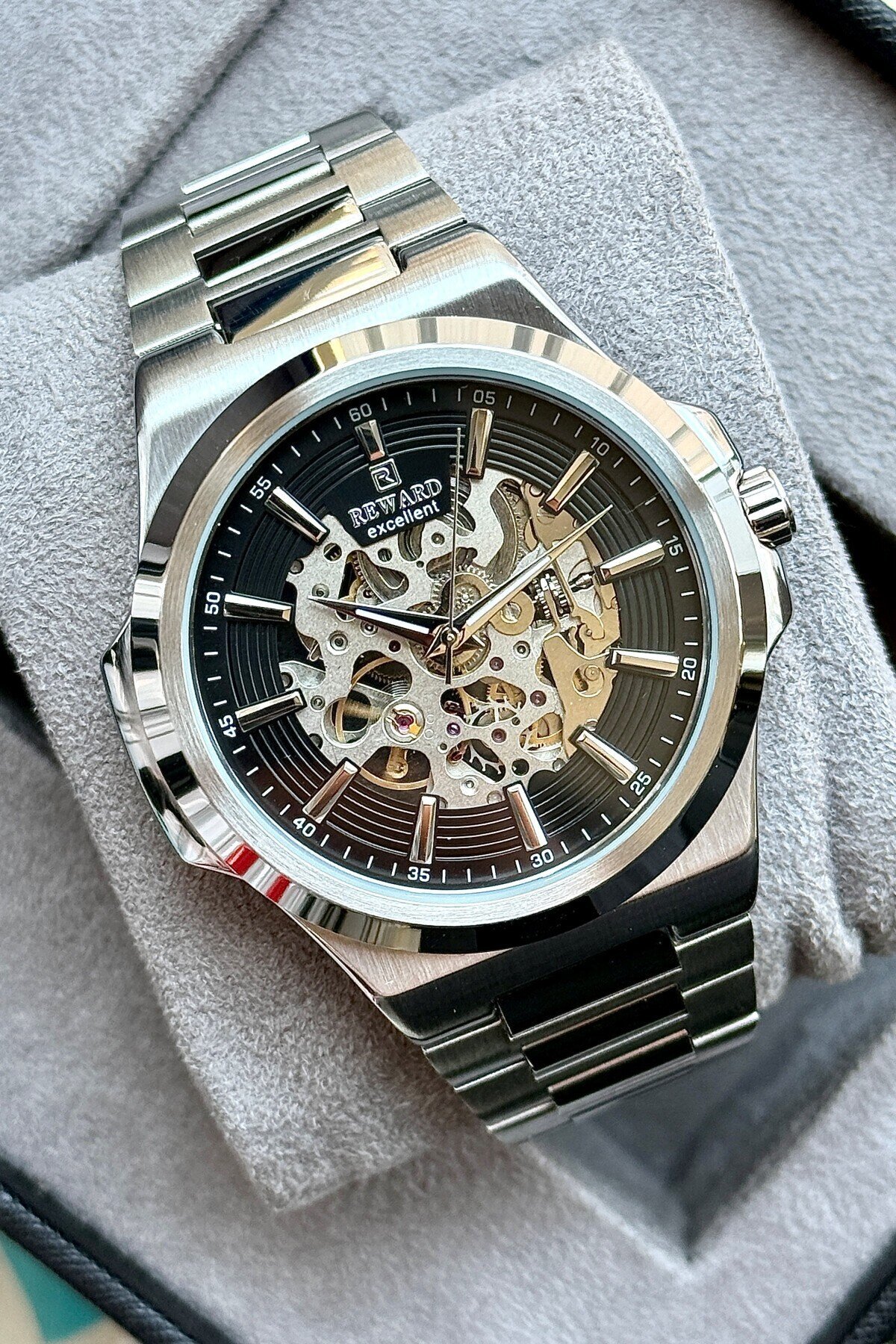 RD314015MG Çelik Kordonlu Otomatik Erkek Kol Saati